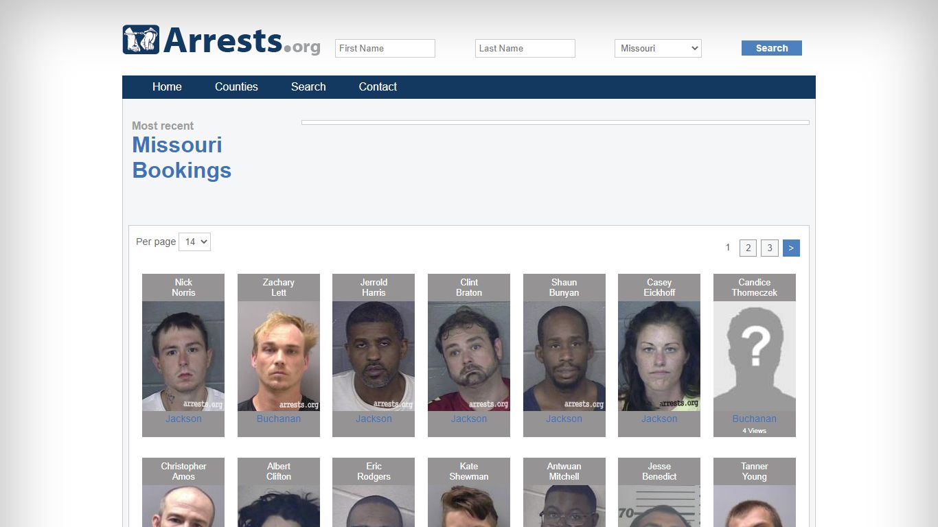 Missouri Arrests and Inmate Search